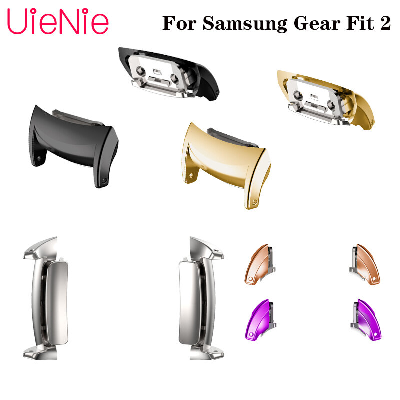 โลหะสำหรับ Samsung Gear Fit 2คุณภาพสูงอะแดปเตอร์สแตนเลสนาฬิกาอุปกรณ์เสริมสร้อยข้อมือเชื่อมต่อง่าย