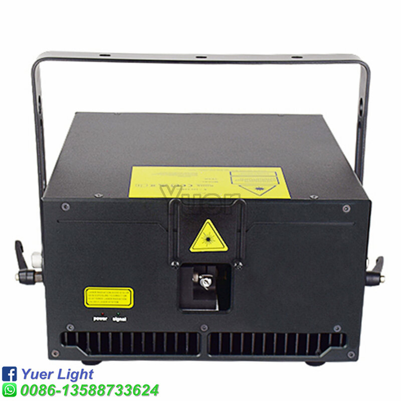 8W RGB Laser Light HighPower beam graphics animations Suitcase packing Semiconductor refrigeration DMX512  bar Disco stage light