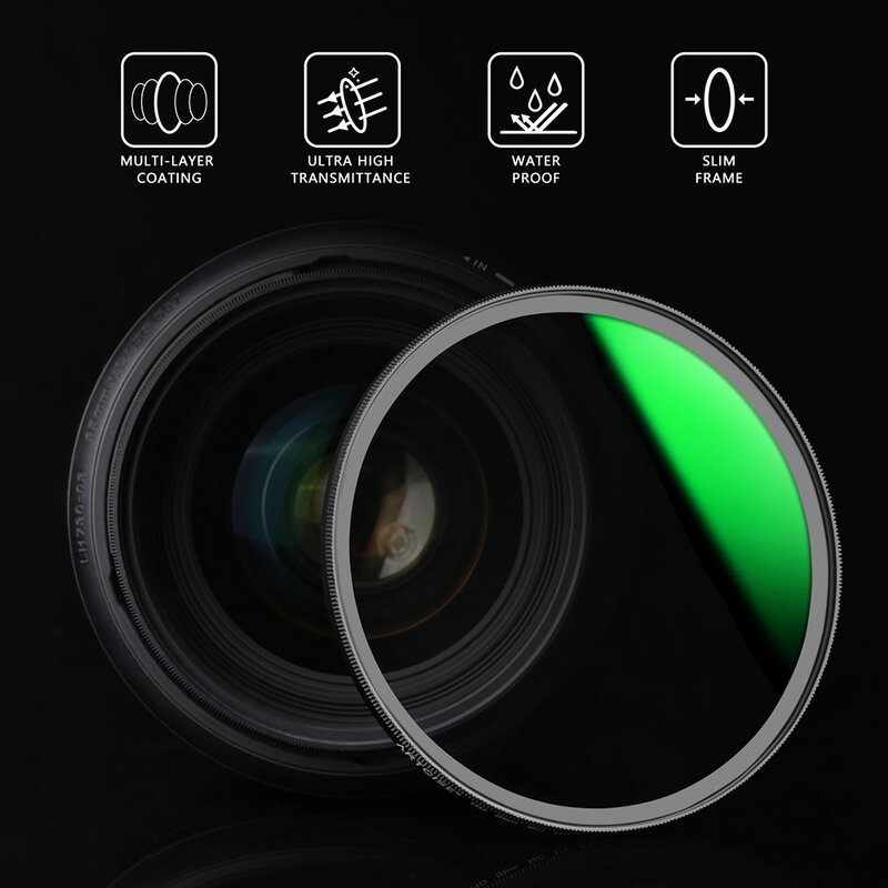 ARTCISE-filtro de lente de fotografía MC HD, filtro UV, accesorios de cámara ultrafinos, 46mm, 49mm, 52mm, 55mm, 58mm, 62mm, 67mm, 72mm, 77mm