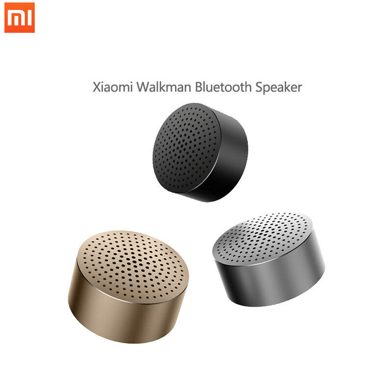 Oryginalny głośnik Bluetooth Xiaomi aux-in zestaw głośnomówiący Stereo przenośny bezprzewodowy odtwarzacz Mp3 aluminiowa rama głośnik głośnomówiący