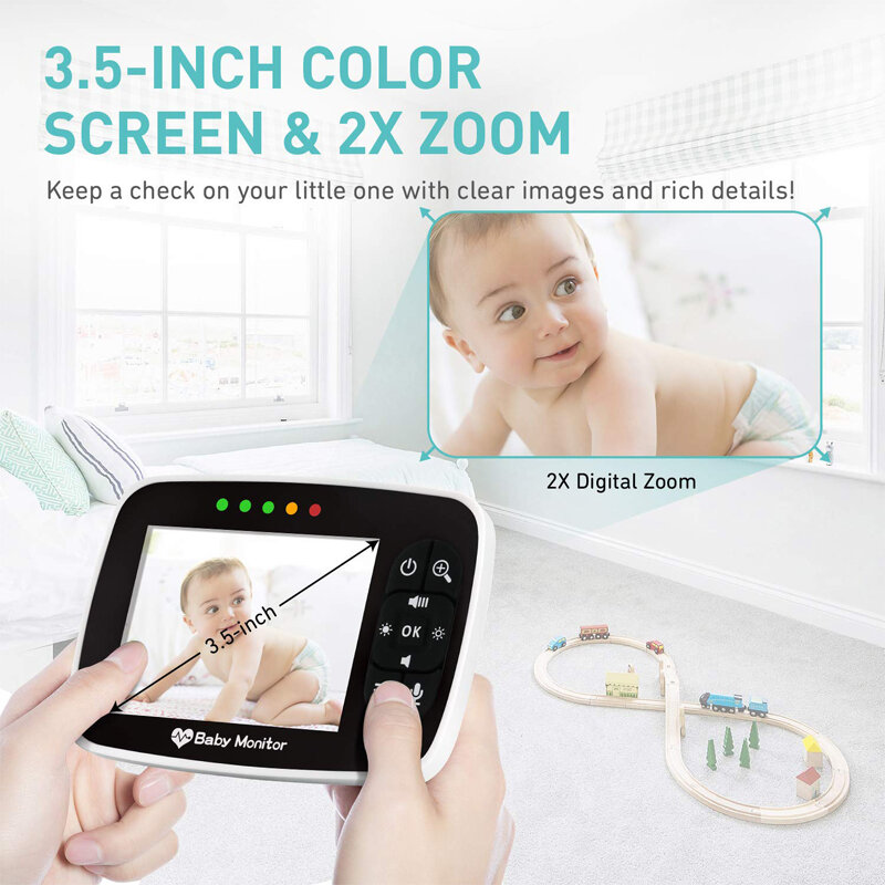 Aksesori: Aksesori Monitor Bayi Warna Video Nirkabel, Baterai Kamera Keamanan Pengasuh Bayi untuk VB603,