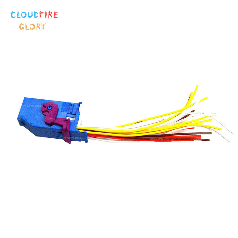 Cloudglory-cabos eletrônicos, conector com tomada e cauda de porco para vw passat b6 cc, audi q5 q7 a4 a6 a8