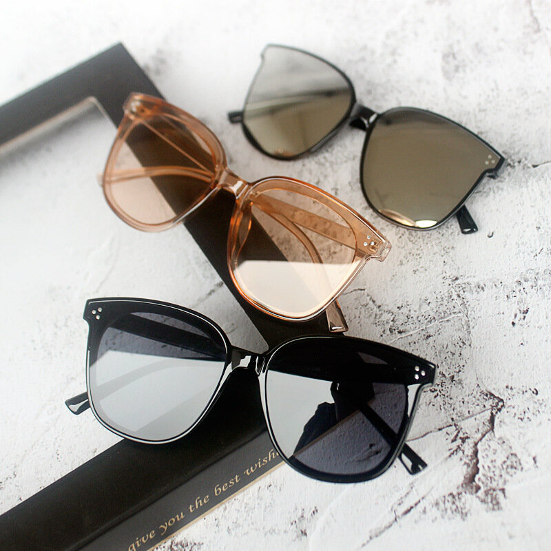 Acetate Sunglasses Unisex New Fashion  Squared Mirror Korean Sun Glasses for Women  Eyewear