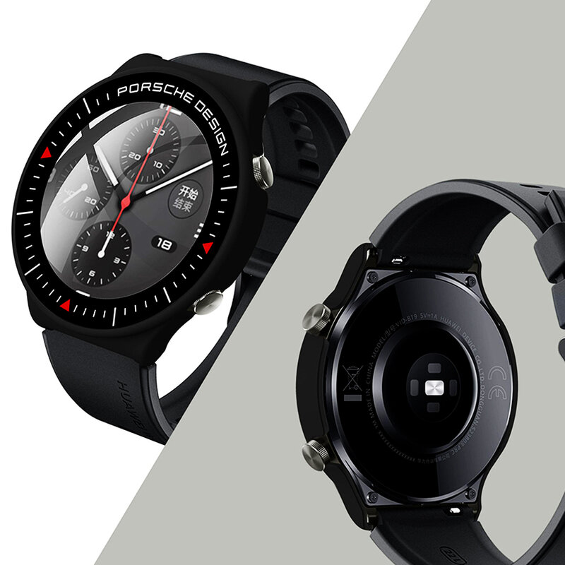 Чехол для Huawei Watch 3 Pro/GT 2e/2 Pro/2 46 мм, полное покрытие, бампер, закаленное стекло для Honor magic watch 2 46 мм, чехол для экрана