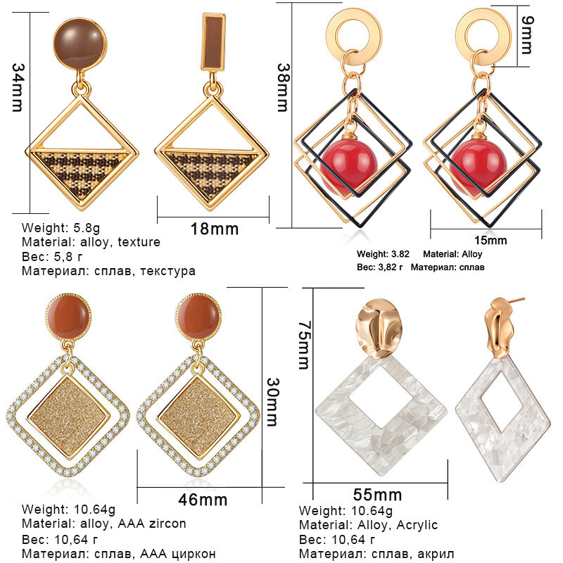 Серьги-подвески X & P женские круглые, висячие ювелирные украшения в Корейском стиле, геометрической формы, под золото, сердце, свадебные украшения, 2021