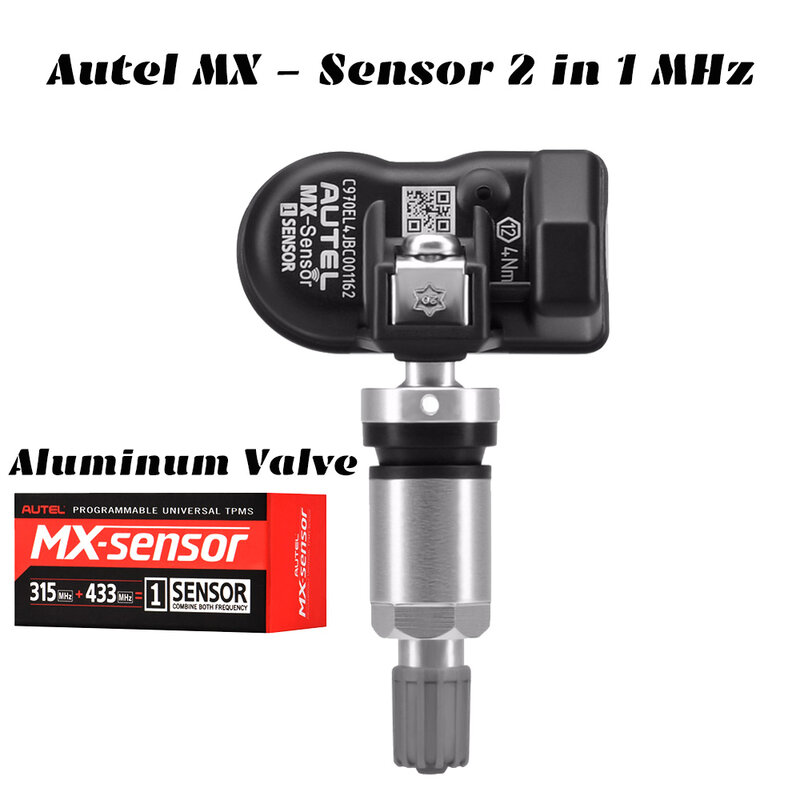 Autel-Tester Monitor De Pressão Dos Pneus, Sensor MX, Sensor TPMS, Ferramentas De Reparo, Scanner MaxiTPMS Pad, 433 315MHZ