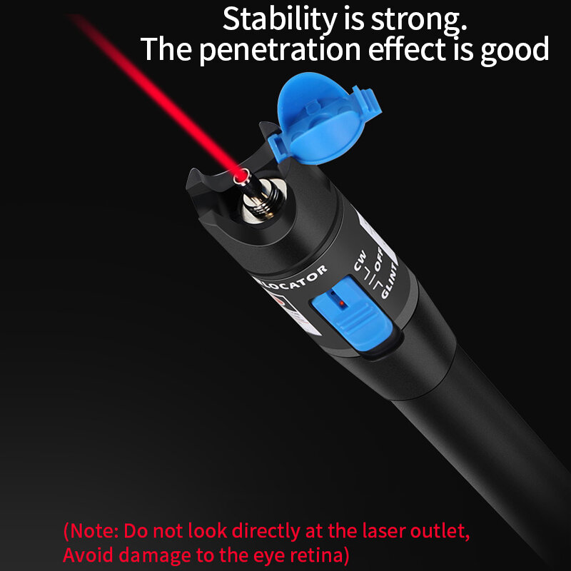 YOUYSI 1mW 10mW 20mW 30mW Visual Fault Locator Fiber Optic Kabel Tester Rot Laser Licht Stift VFL