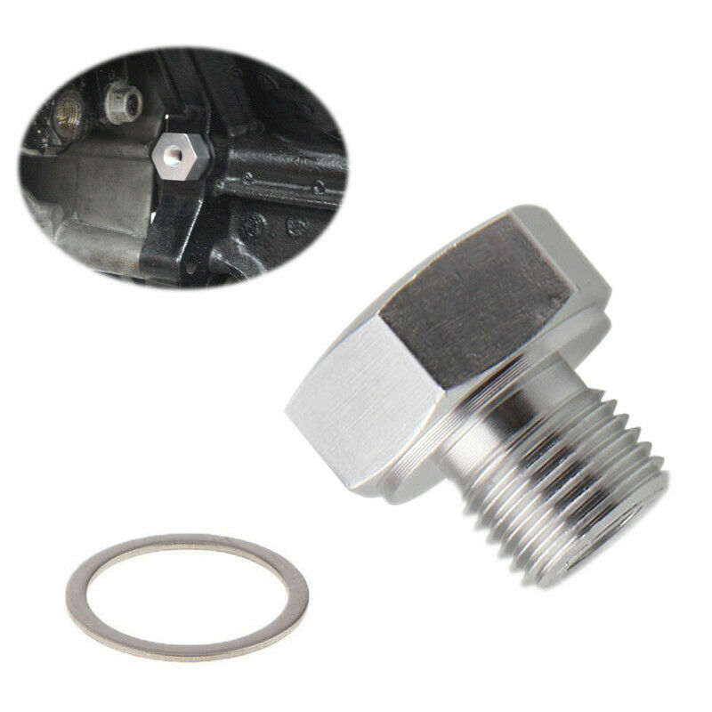 Adaptador do sensor de pressão do óleo do motor, conexão NPT com arruela de cobre, série LS, M12X1.5 a 1/8, novo