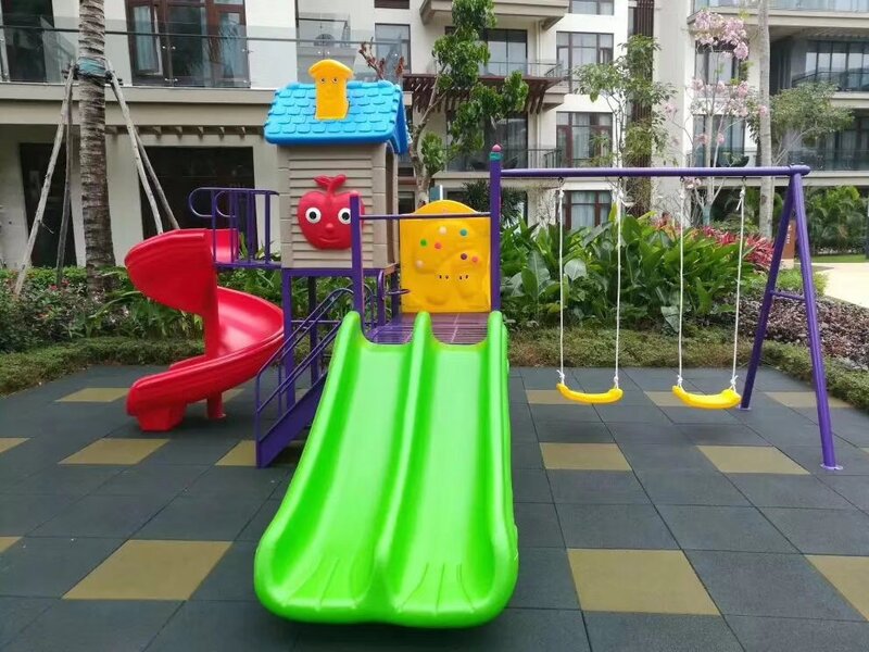 Mainan Anak-anak Geser Bayi Permainan Luar Ruangan Ayunan TK Set Anak-anak Plastik Anak Taman Bermain Dalam Ruangan Taman Besar A3