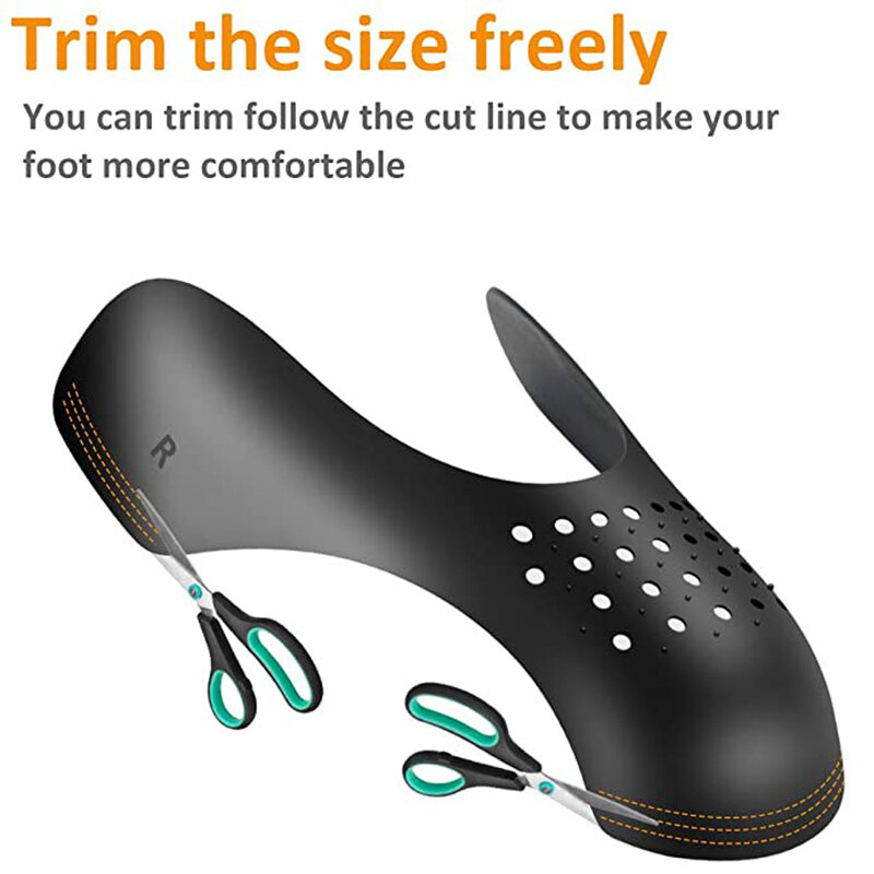 Protector antiarrugas para zapatillas deportivas, extensor de calzado de baloncesto, accesorios de protección, 2 pares