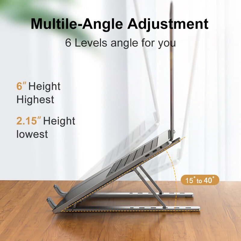 Portable Laptop Stand Support Notebook Aluminum Tablet Stand Foldable Laptop Bracket PC Holder Ipad Macbook Stand Macbook Cradle