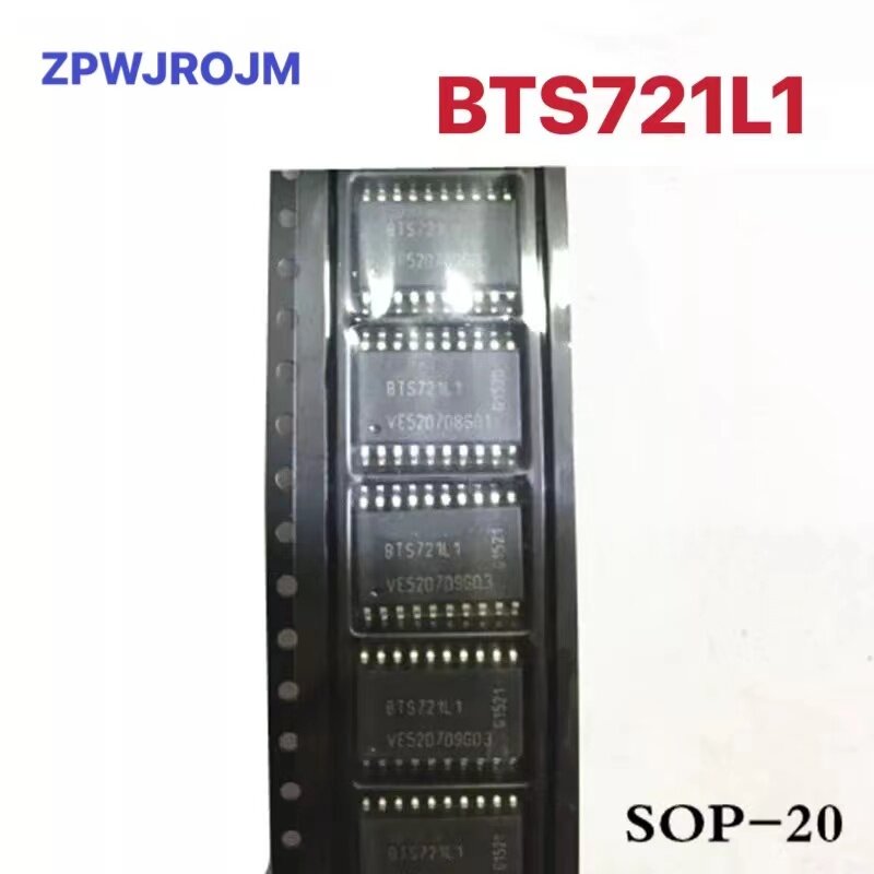 5-10 sztuk/partia BTS721L1 BTS721 IC przełącznik HI-korzystając z łączy z boku 4-CH 20SOIC najwyższej jakości