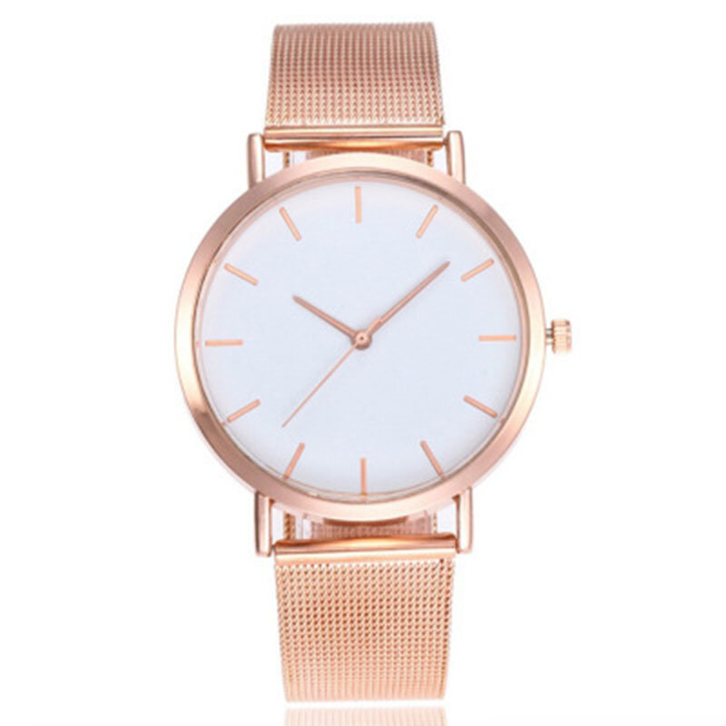 Quarz Armbanduhren Einfache Casual Metall Stunde Uhr Quarz Armbanduhren Uhren für Männer Frauen Geschenke