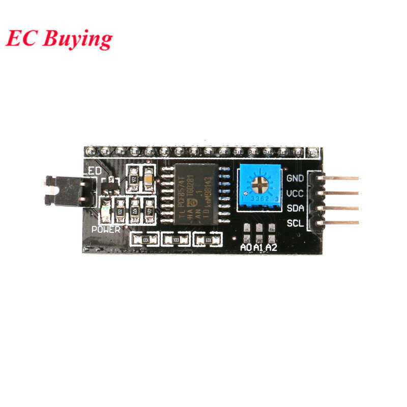Módulo de pantalla LCD 1602 para Arduino, módulo de pantalla IIC I2C LCD1602 1602A, azul, amarillo-verde, 16x2, placa adaptadora de 5V