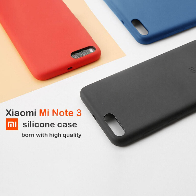 Оригинальный Xiaomi Mi Note 3 чехол жидкий силиконовый резиновый защитный чехол 100% подлинный для Xiaomi Mi Note 3 чехол