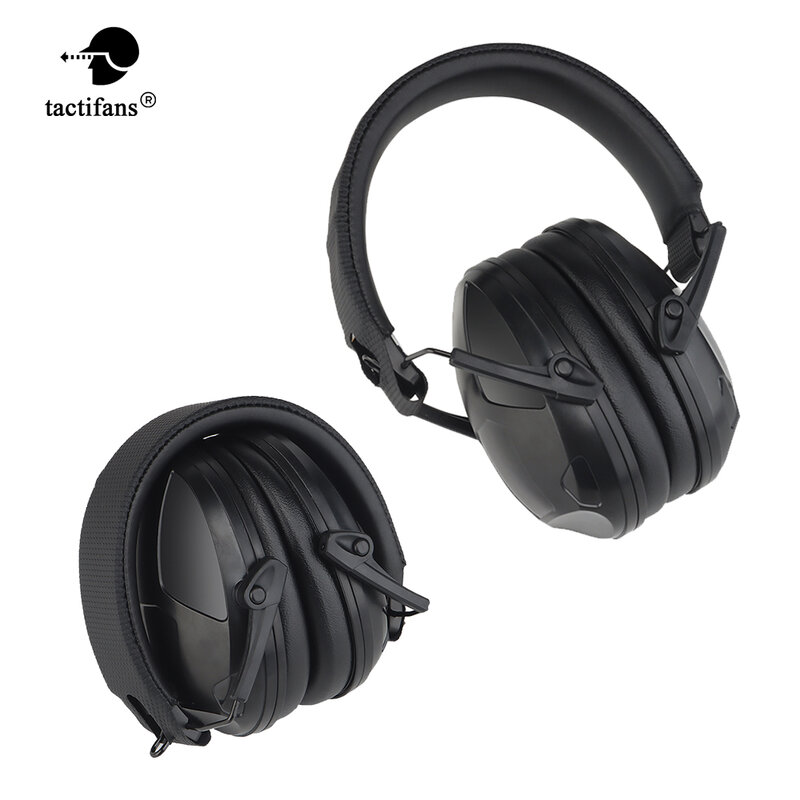 IPSC-Auriculares con protección auditiva, cascos antiruido, plegables, Airsoft, Paintball