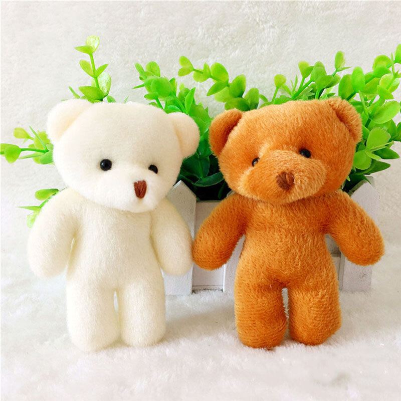 1 PCS Bear Doll Plush Toy Bear Bag Pendant Doll Single Cartoon Bouquet Packaging Material For Girls&Boys