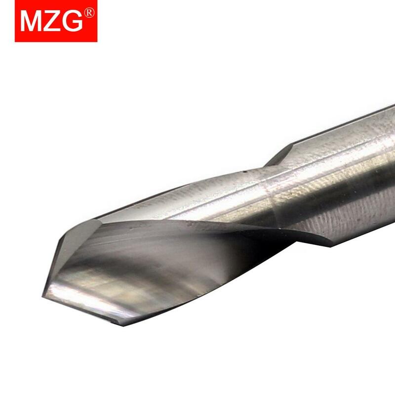 MZG HRC55 WGDDZ 3mm 4mm węglika wolframu stali punkt kąt 90 stopni Spot wiertła do obróbki otworów wiertła fazowanie narzędzia