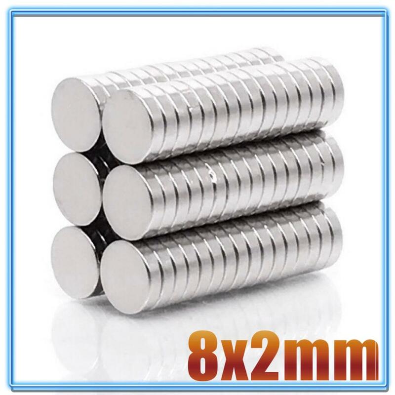 20 ~ 500Pcs N35 Runde Magnet 8x1 8x 1,5 8x2 8x3 8x4 8x5 8x6 8x10 Neodym Magnet Permanent NdFeB Super Starke Starke Magneten