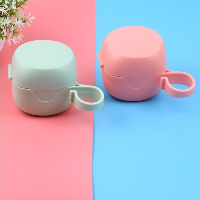 Portable Pacifier Box Travel Dust Cover Teether Storage Case Soother Container Plastic Holder