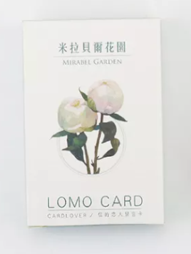 52mm x 80mm flower garden paper lomo card(1 confezione)