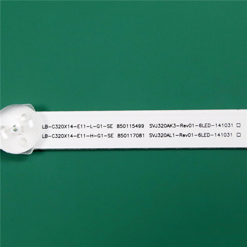 3PCS 562mm 3V LED TV Illumination SVJ320AK0_Rev07_6LED_150106 LB-C320X14-E12-H-G1-SE1 LED Bar Backlight Strip Line Rulers