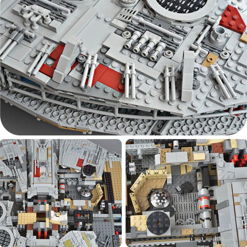 1381 Uds. El despertar de la fuerza Halcón Milenario de Star Wars nave espacial Compatible Lepining modelo Juguetes de bloques de construcción para regalo de niños