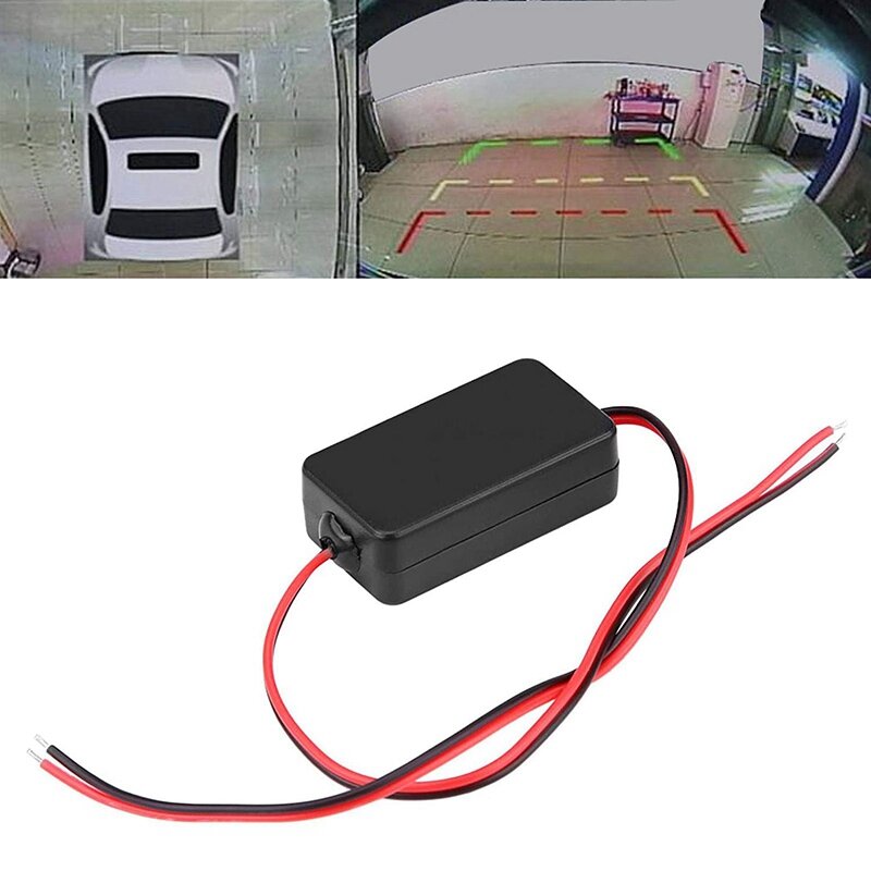 12V tylna kamera samochodowa przekaźnik prostownika złącze filtra kondensatora do obiektywu przeciwzakłóceniowego z tyłu