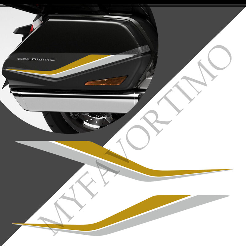 2018 2019 2020 2021 2022 untuk HONDA Goldwing GL1800 GL 1800 F6B Tour Panniers Koper Bagasi Tas Kotak Kit Stiker Decal
