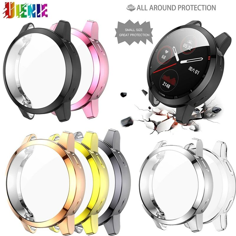 New Electroplated TPU All-inclusive Protective Shell For Garmin Venu 2 /Vivoactive 4 Universal Watch Case Full Cover Frame Cases