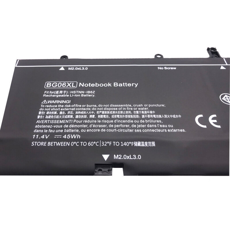 LMDTK Nouveau BG06XL Batterie D'ordinateur Portable Pour HP EliteBook 1040 G3 P4P90PT HSTNN-Q99C HSTNN-IB6Z 804175-1B1 804175-1C1 804175-181 45WH