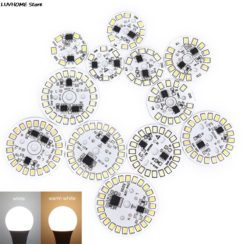Lámpara de parche de bombilla LED, placa SMD, módulo Circular, placa de fuente de luz para bombilla, gran oferta