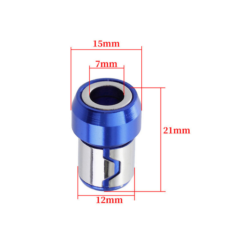 Magnetic Ring Magnetizer Screw, Chave Phillips Elétrica, Bits de metal, Aleatório, 7mm, Cor