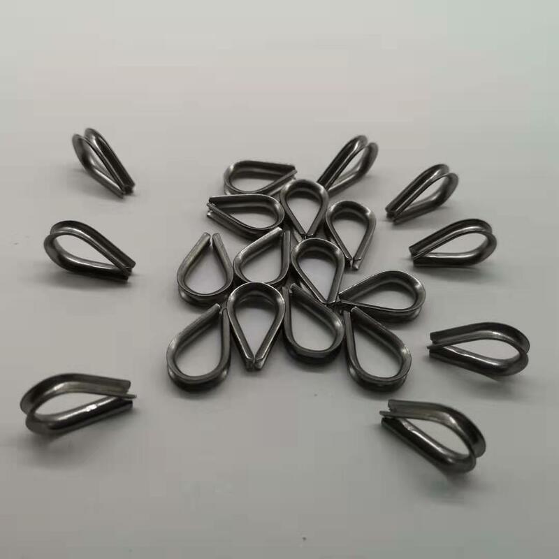 Corda de fio 50 peças, para m3 3mm tipo dedal 304 corda de aço inoxidável m3