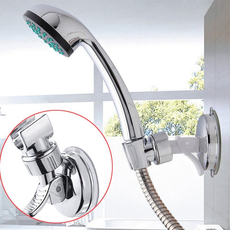 Shower Holder Suction Cup Shower Holder Bathroom Accessory Adjustable Bathroom Shower Head Holder Stand Bathroom Accessories