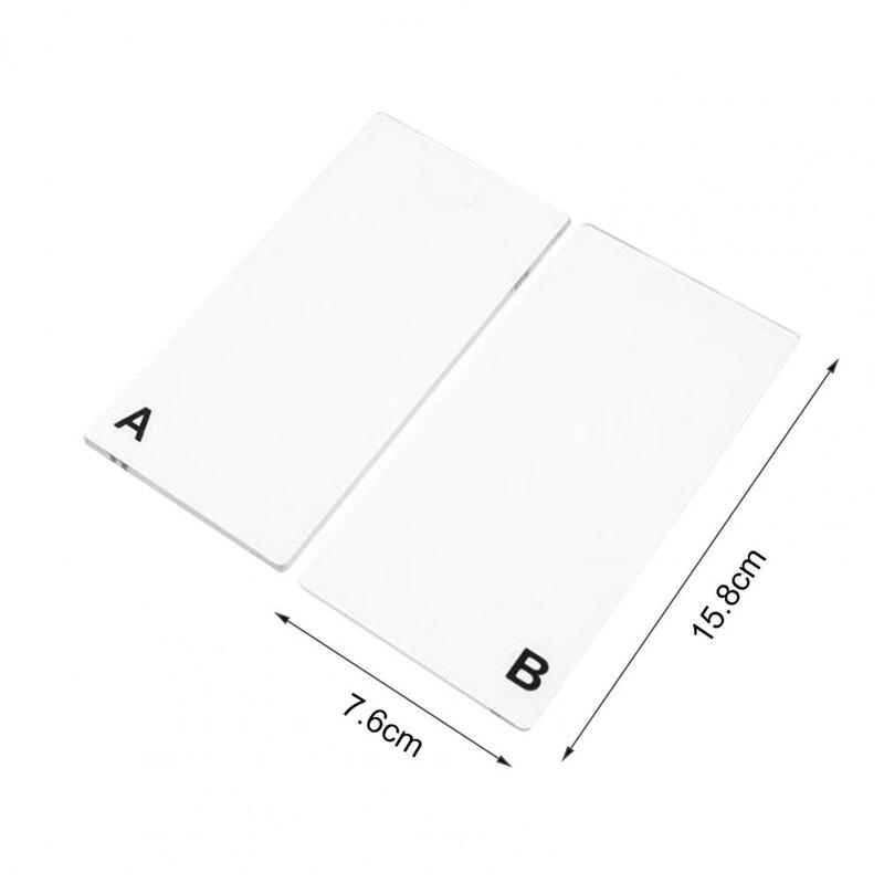 2Pcs Die Cutting Board Creative DIY Card Making Lightweight Die Cutting Machine Transparent Board for Arts