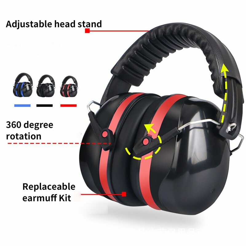 Anti-geluid Ear Protector Oorkap Gehoorbescherming Geluiddichte Voor Schieten Oorbeschermers Oortelefoon Noise Redution Werkplek Veiligheid
