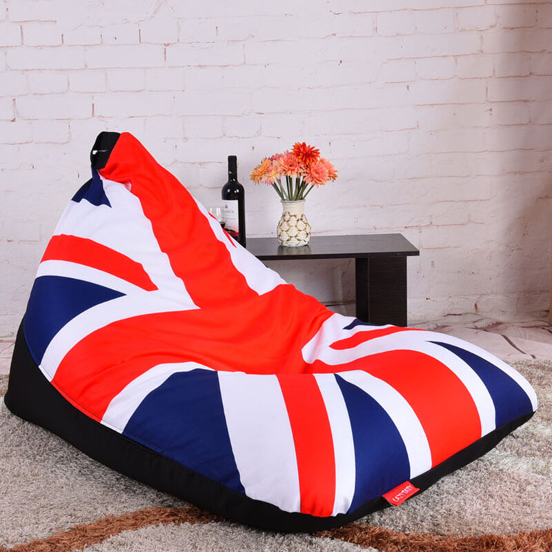 Levmoon Omega Kursi Zac Kenyamanan Bean Bag Bed Cover Tanpa Mengisi Kapas Indoor Beanbag Kursi Mencetak