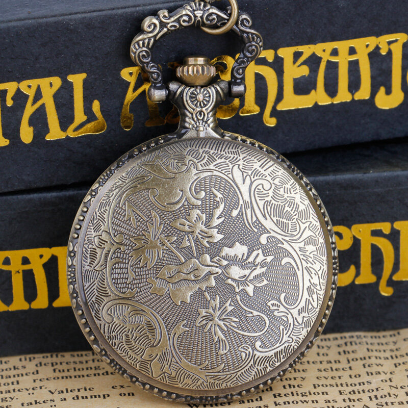Orologio da tasca al quarzo con ciondolo a catena collana Fob Watch uomo donna regalo Relogio DeBolso