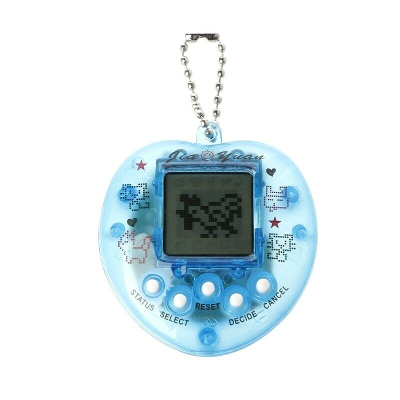 Портативная электронная игровая консоль для домашних животных Tamagotchi в форме сердца, 90 секунд, ностальгическая Пиксельная игрушка для домаш...