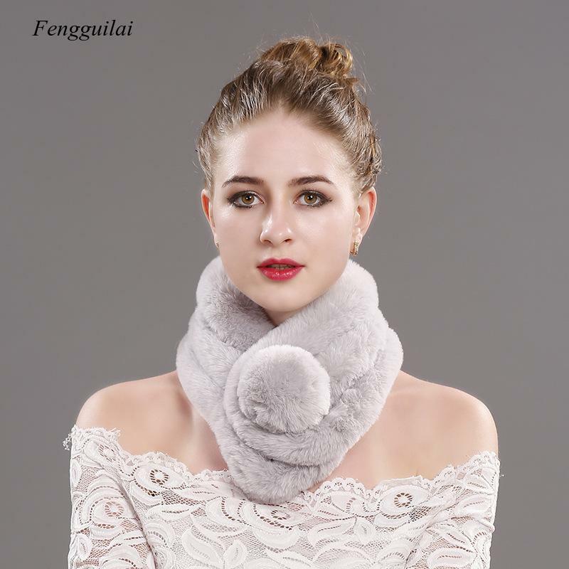 Kobiety zimowy ciepły szalik moda grube futro imitacja futra trawa szalik szalik kobiety akcesoria zimowy szal pluszowe szaliki