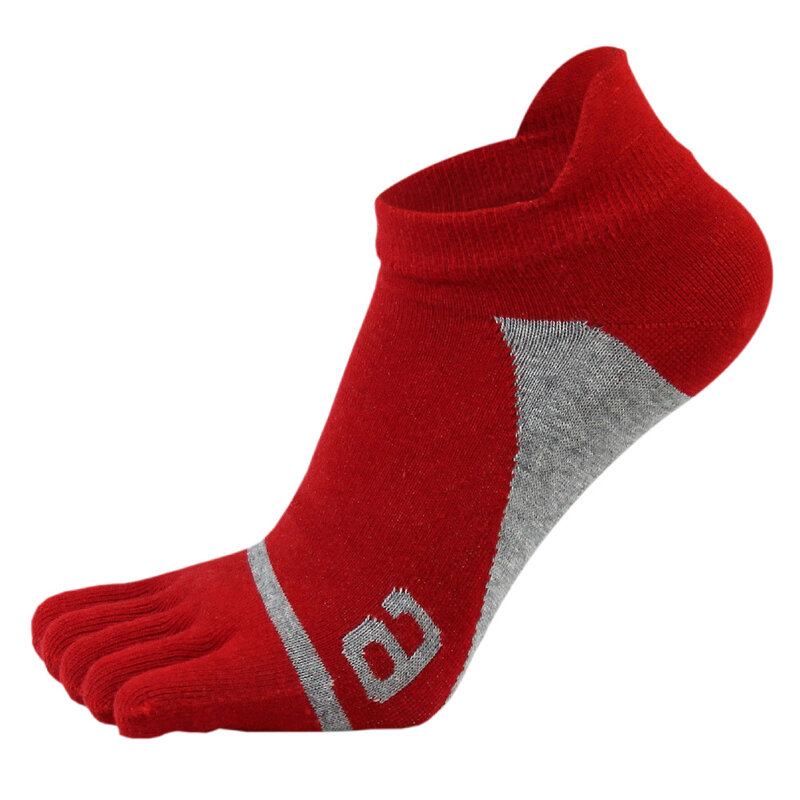VERIDICAL-calcetines tobilleros de algodón puro para hombre, medias suaves y elásticas, transpirables, desodorantes, sin dedos