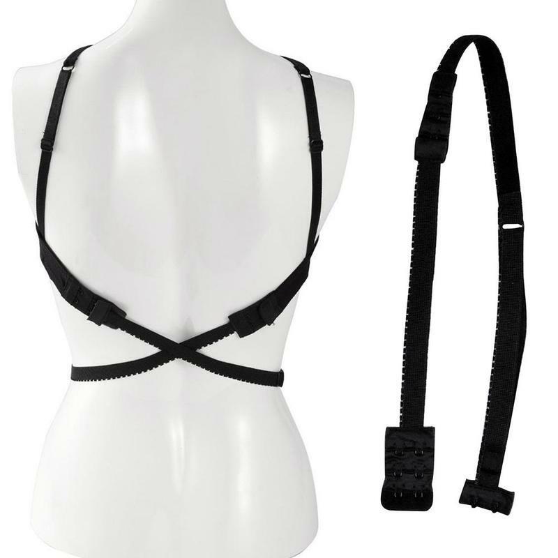 Deep V-neck Open Back Extension Belt Bra Cross Belt Invisible Underwear Conversion Belt For Low-back Dresses Backless Fully Bra