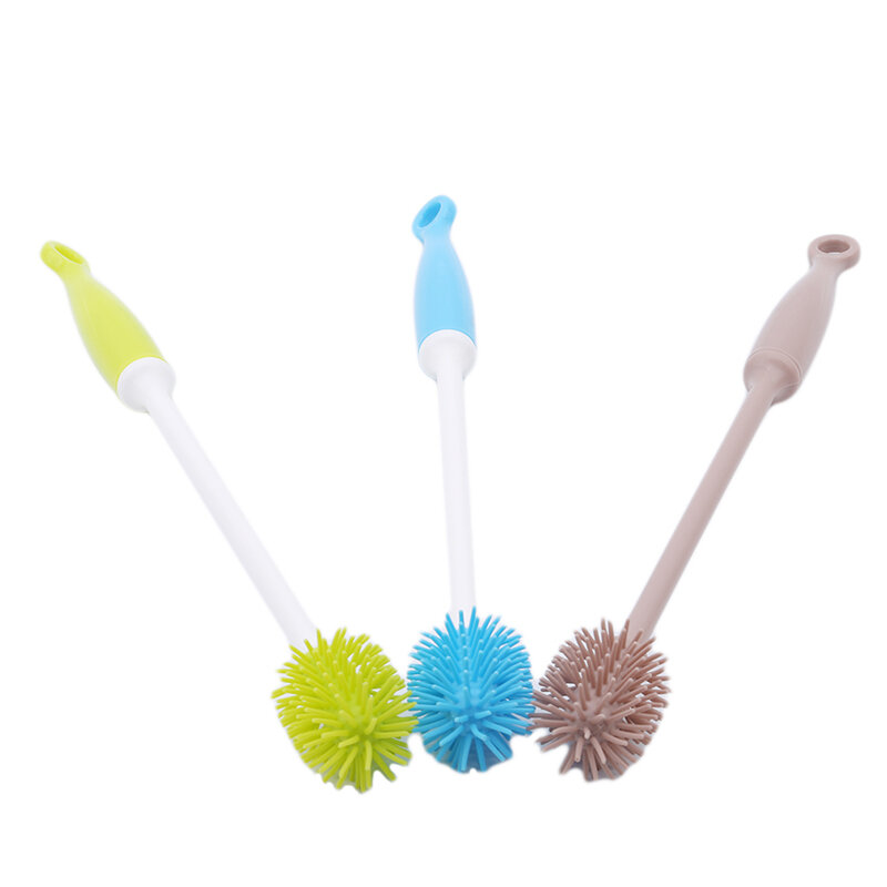 4 Colors Baby Bottle Brushes Cleaning Cup Brush For Nipple Spout Tube Kids Feeding Cleaning Brush Nipple Brush Coffe Tea