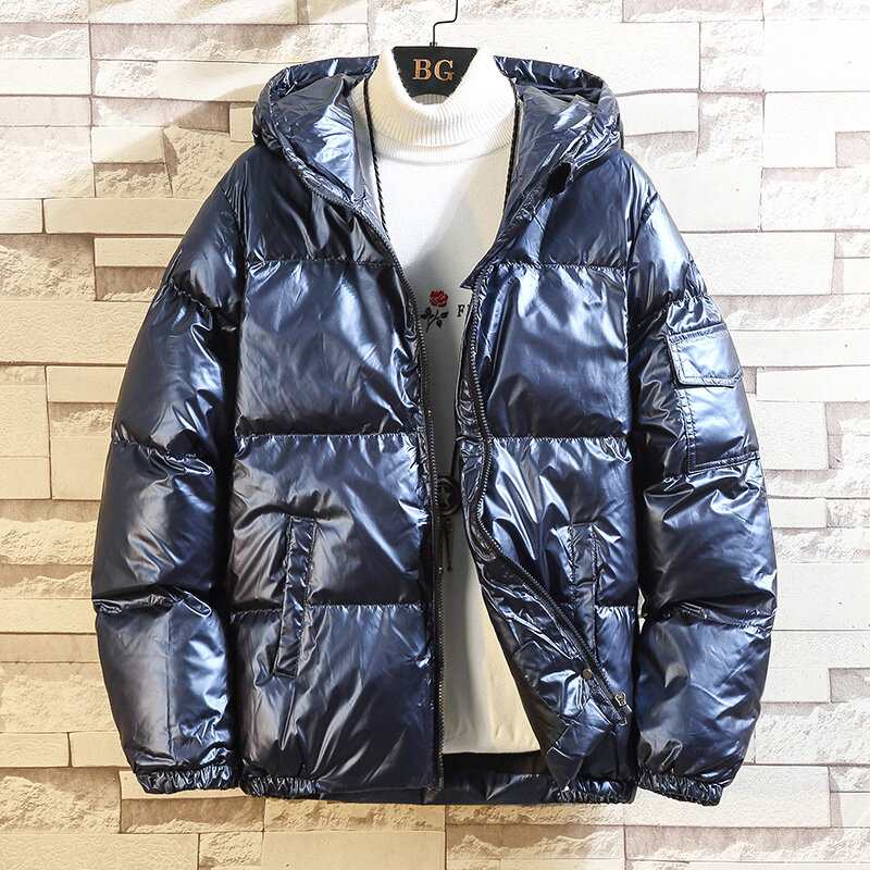 Nowy 2021 Casual klasyczna zimowa gruba kurtka damska męska ciepła watowana płaszcz z kapturem modna odzież wierzchnia płaszcz Plus rozmiar M-4XL 5XL