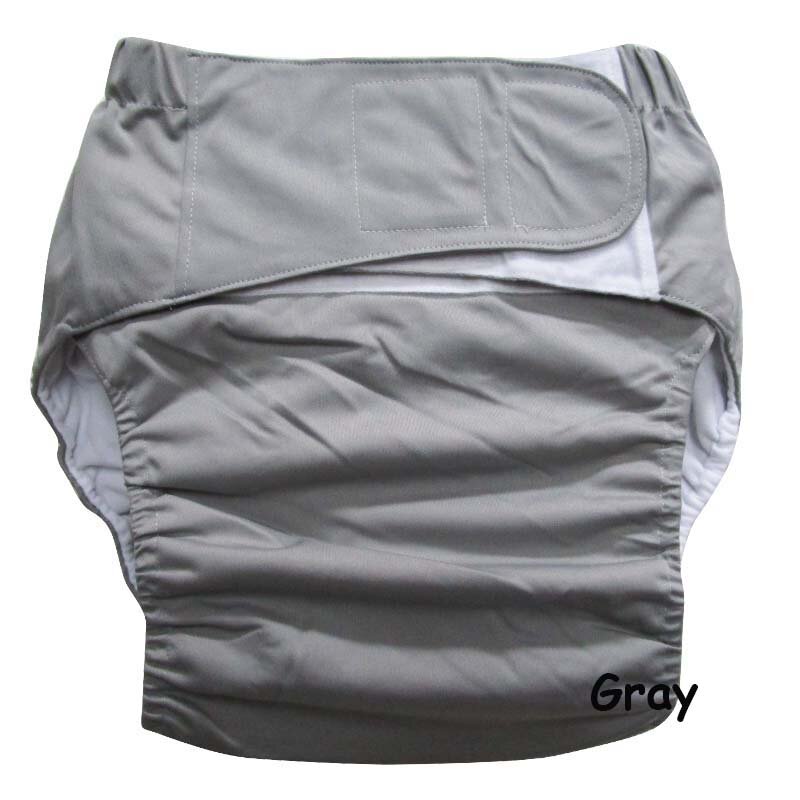 Wielokrotnego użytku pieluchy dla dorosłych dla dojrzałych i niepełnosprawnych super duży rozmiar regulowany płaszcz TPU wodoodporne spodnie nietrzymania moczu undewearD30