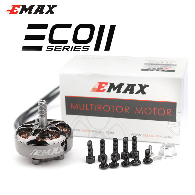 Emax ecoii Eco II 2807 1300KV 6s/1500KV 5S/1700KV 4S มอเตอร์ไร้แปรงถ่าน CW 6-7นิ้วใบพัดสำหรับ RC สำหรับแข่ง FPV โดรนของเล่น Quadcopter