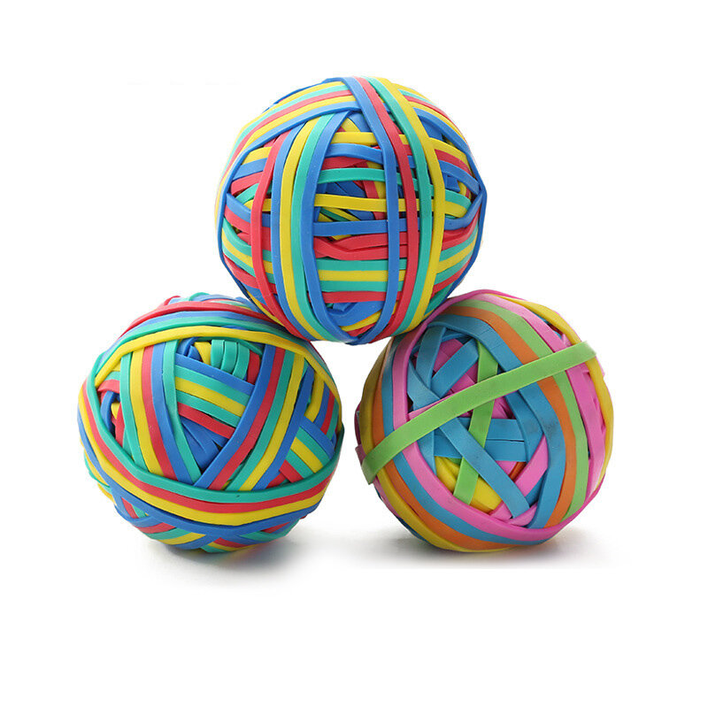 TOR kolorowe mocne elastyczne gumki pętli 100g szkoła papiernicze biuro gumka piłka Super elastyczny różne kolory