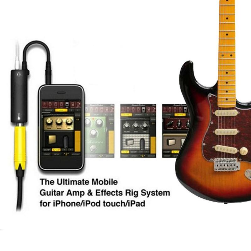 New Guitar Interface I-Rig Converter Replacement Guitar For Phone/Pad Black Guitar Tuner Guitar Line Irig Converter Random logos