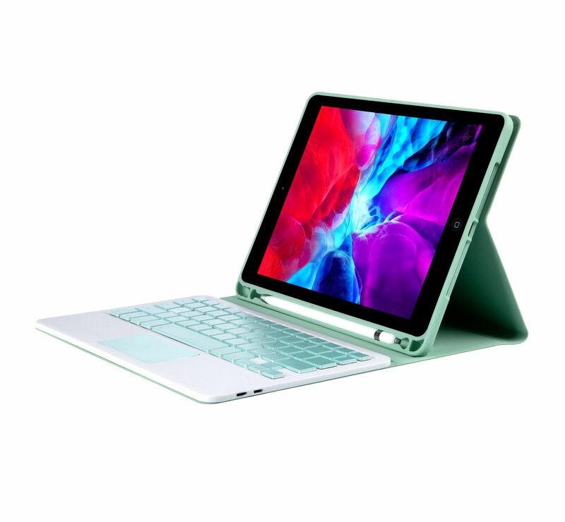 Für Ipad 10.2 ''10.5" Fall Ultra Slim Abnehmbare Drahtlose Bluetooth Tablet touch maus Tastatur Leder Abdeckung mit Bleistift halter